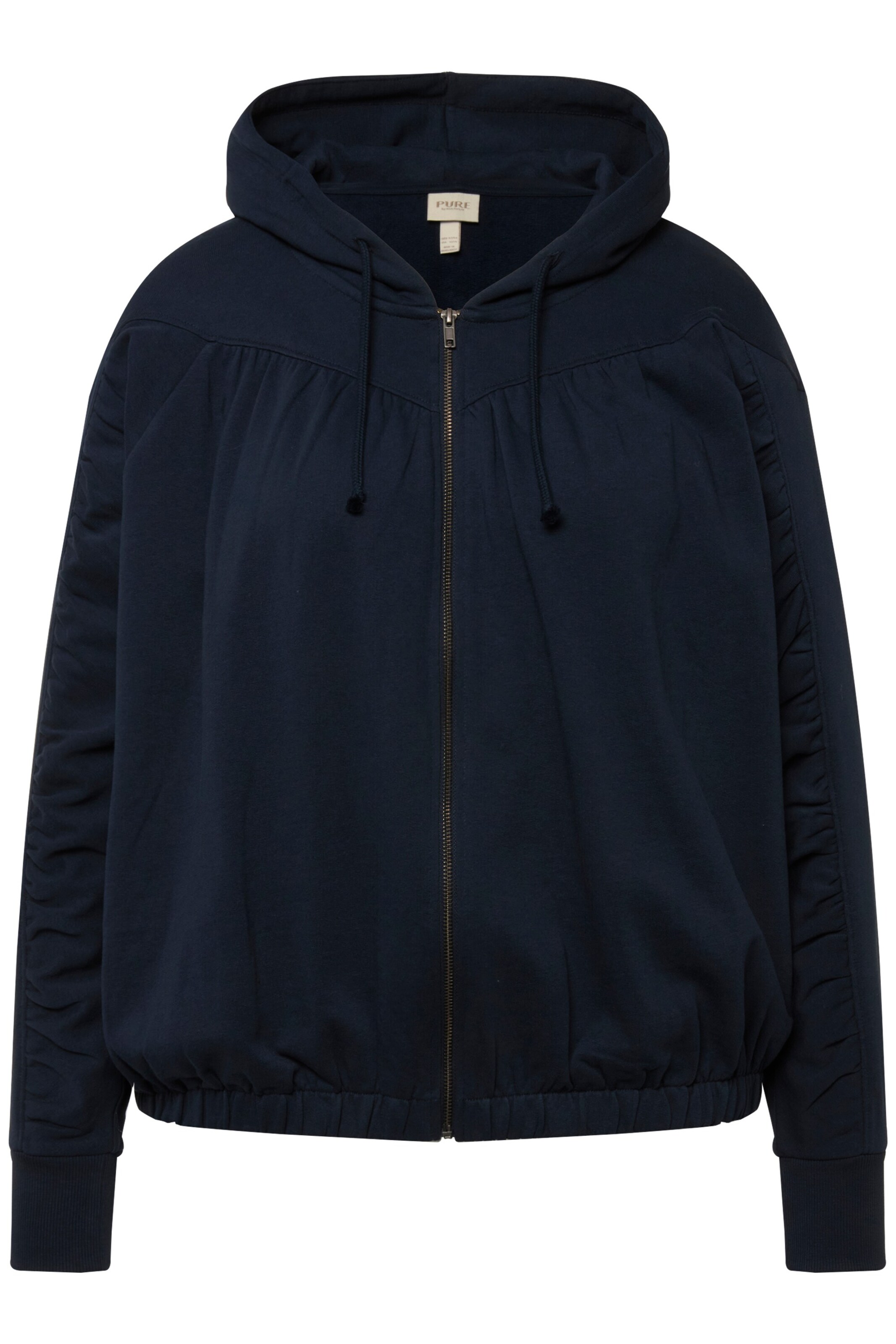 Ulla Popken Sweatjacke in Blau: Vorderseite