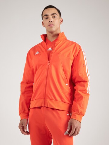 ADIDAS SPORTSWEAR Athletic Jacket 'Tiro' in Red: front