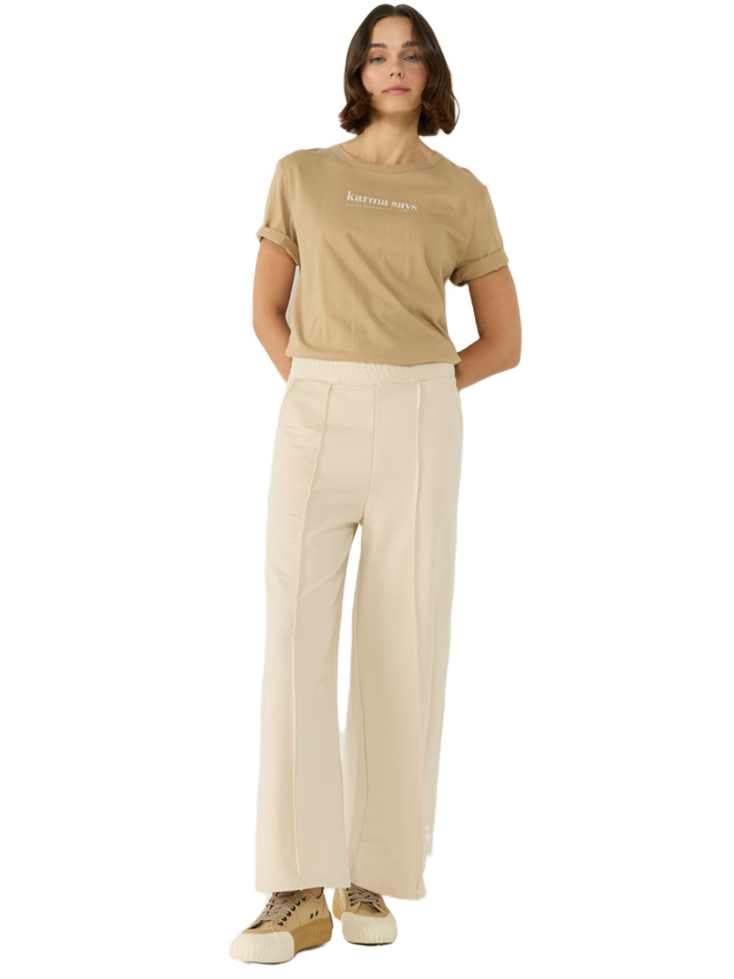 C&City Loosefit Broek in Beige