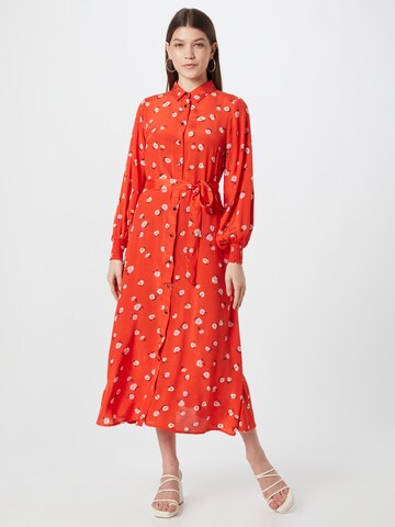 Kaffe Shirt Dress 'Obina Oline' in Red: front