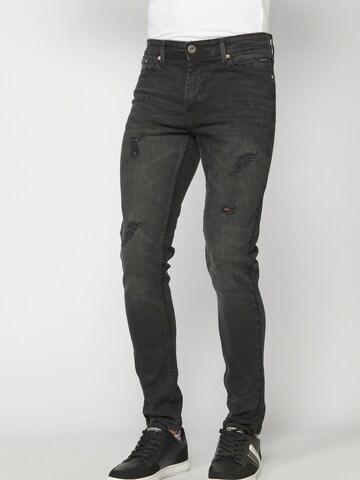 KOROSHI Skinny Jeans in Schwarz