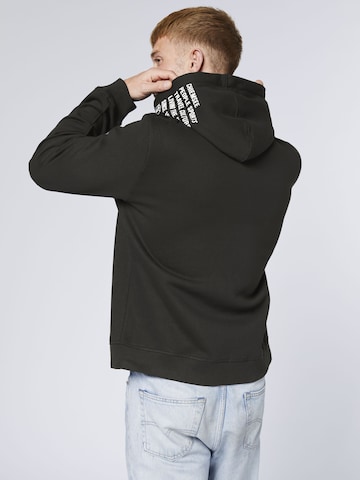 CHIEMSEE Zip-Up Hoodie in Black
