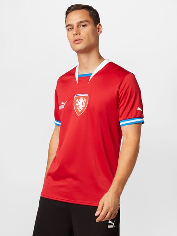 PUMA - Camiseta de fútbol 'Tschechische Republik 22/23' en rojo: frente