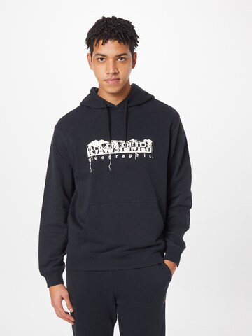 NAPAPIJRI Sweatshirt 'NAPO' in Schwarz: Vorderseite