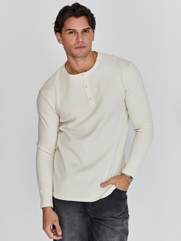 T-Shirt SikSilk en beige : devant