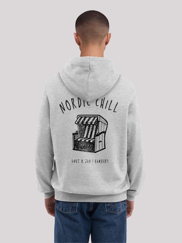 Sweat-shirt 'Knut und Jan Scribbl' F4NT4STIC en gris : devant