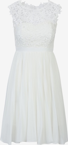 Robe de cocktail Kraimod en blanc : devant