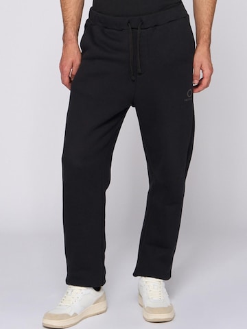 Trussardi - regular Pantalón en negro: frente