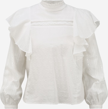 Selected Femme Petite Blouse 'Kirsty' in Wit: voorkant