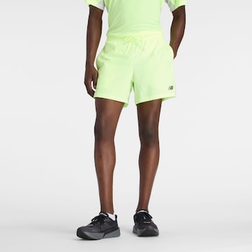 new balance - regular Pantalón deportivo 'Fast Days 5' en amarillo: frente