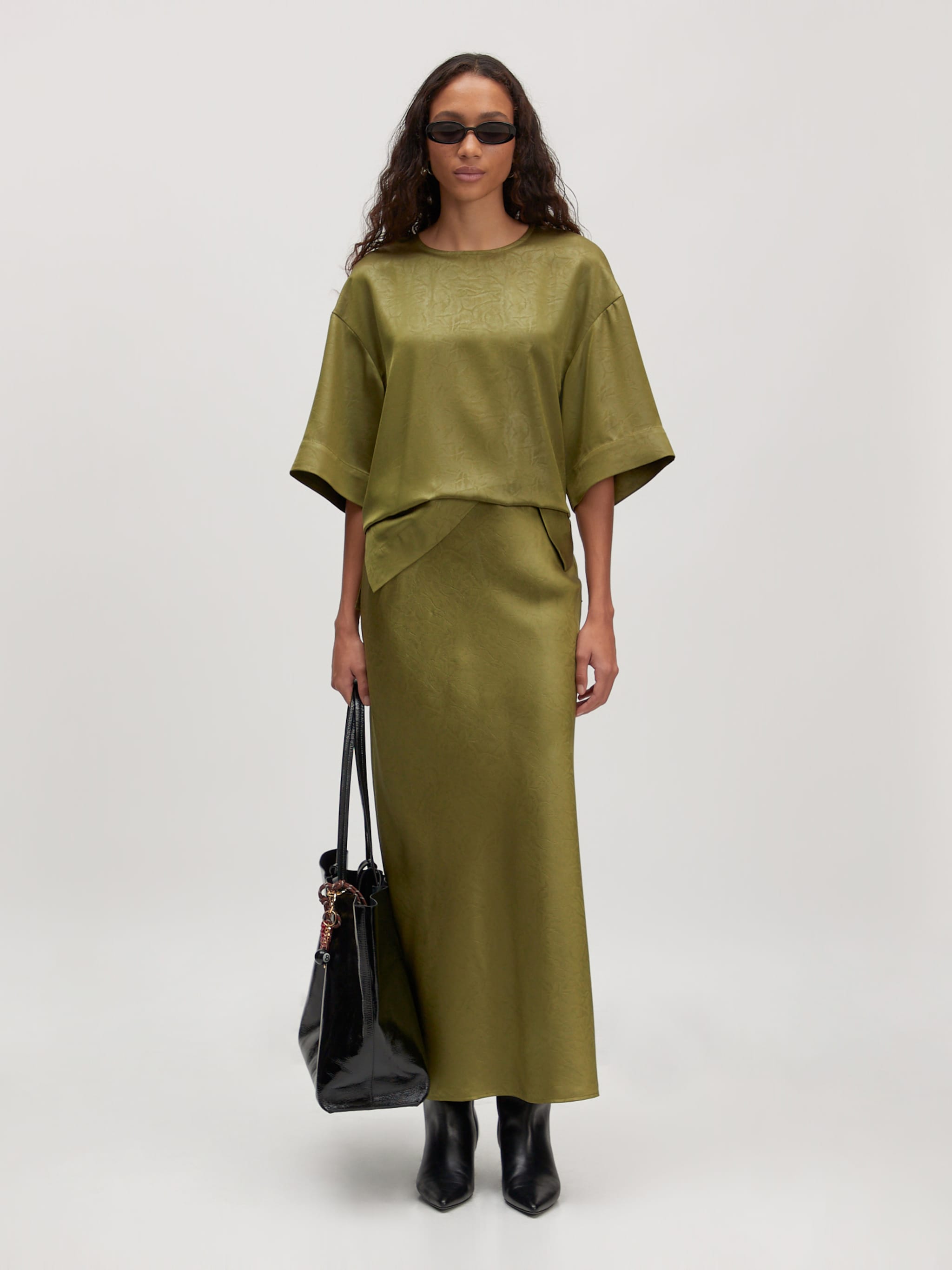 EDITED Produkter Bluse 'Catherine' oliven