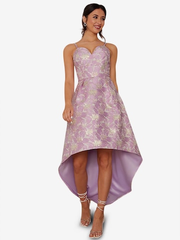 Womens Chi Chi London Cami Floral Jacquard Dip Hem Dress - Purple Womens Chi Chi London Cami Floral Jacquard Dip Hem Dress - Purple