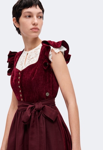 sarkans MARJO "Dirndl" stila kleita 'Hochwinkel'