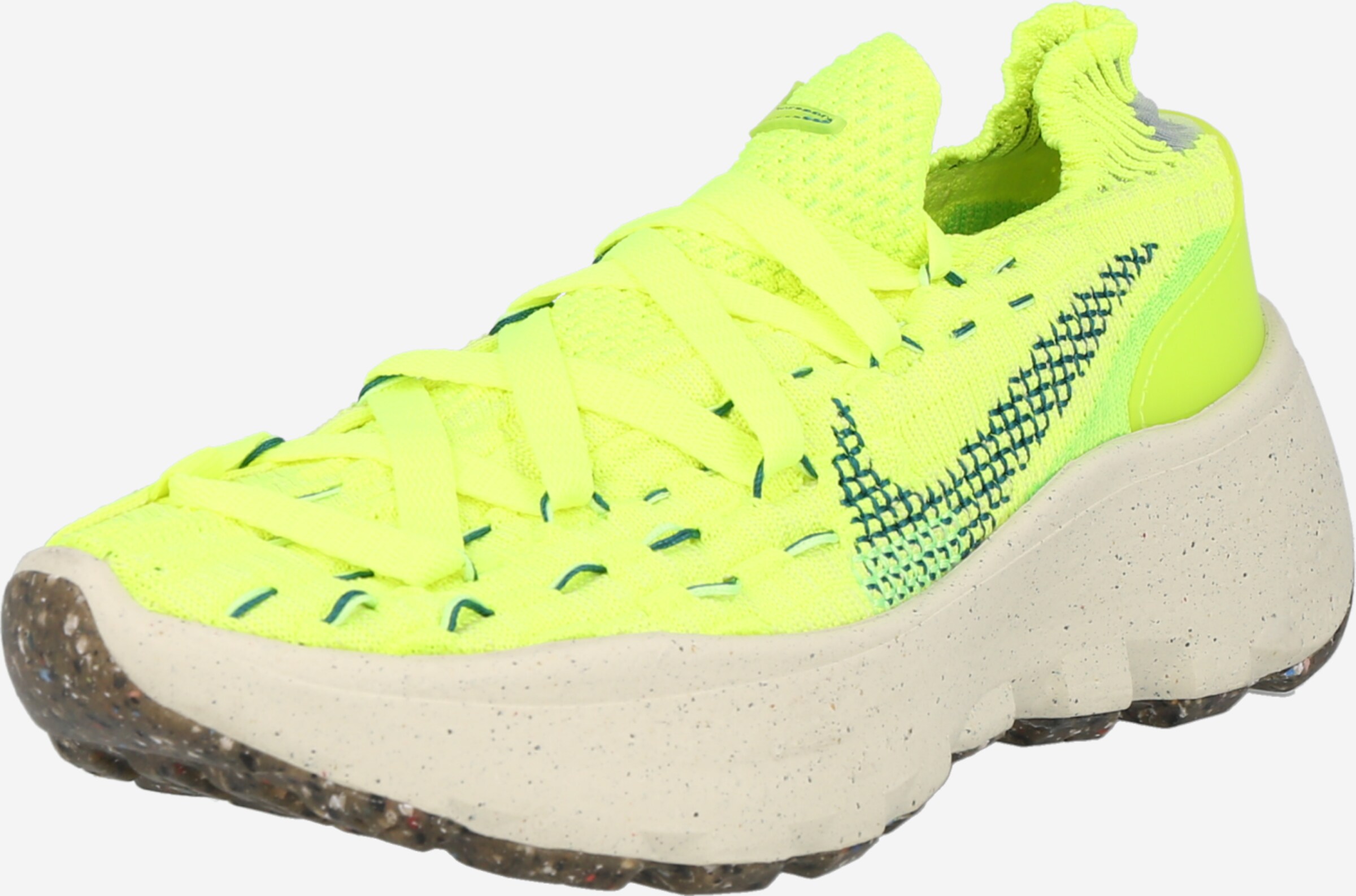 Nike Sportswear Platform trainers Space Hippie 04 in Neon Yellow ABOUT YOU