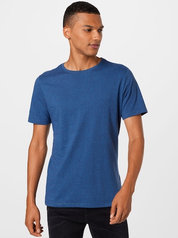 Lindbergh Shirt 'Mouliné' in Blauw: voorkant