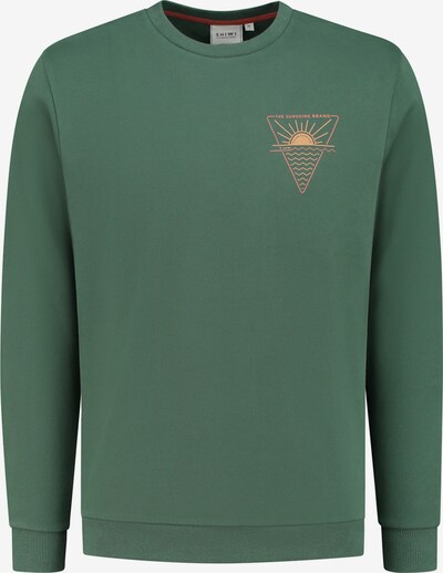 Shiwi Sweat-shirt en vert foncé / orange, Vue avec produit