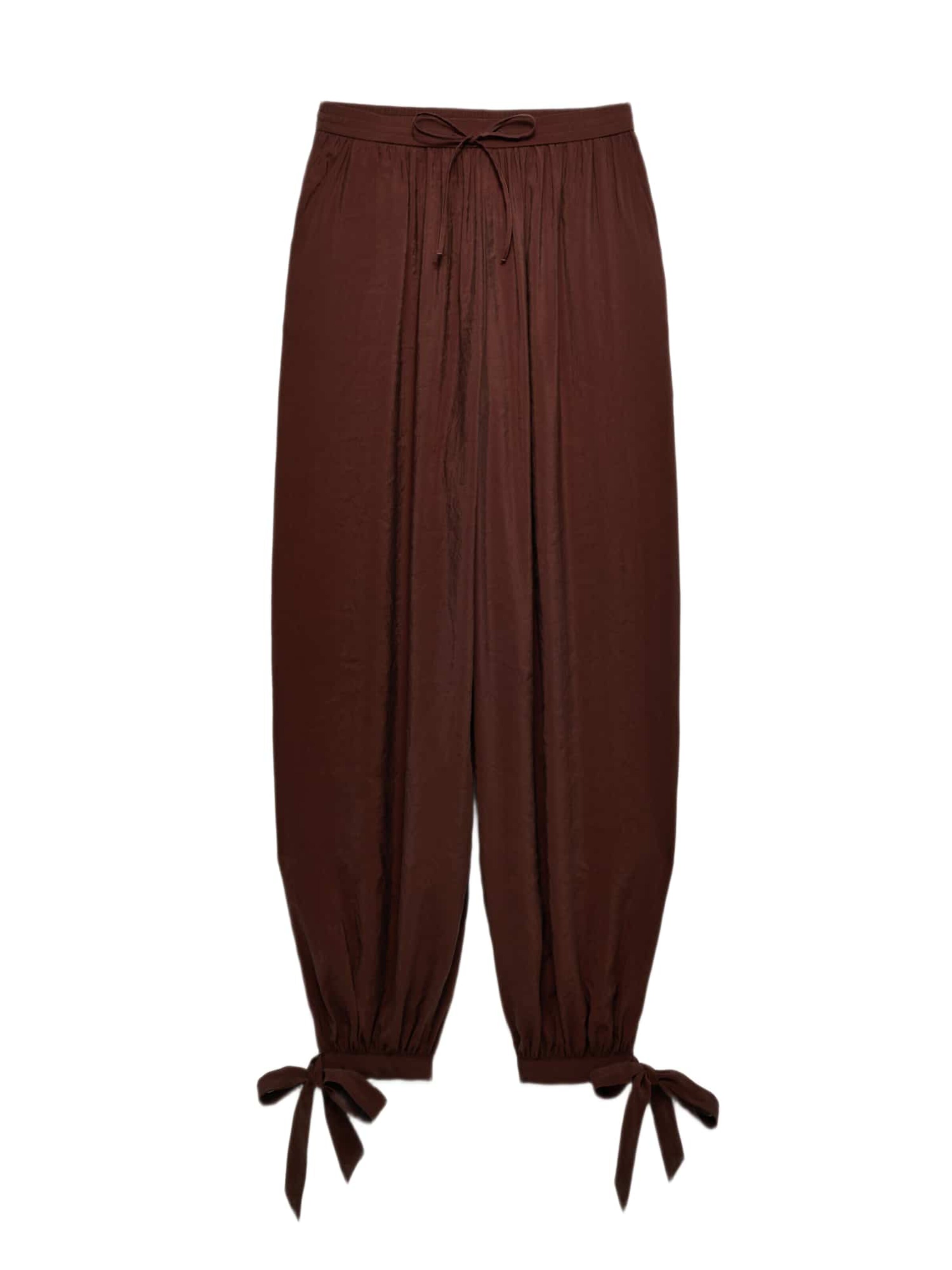 Regular Pantalon Marks & Spencer en marron : devant