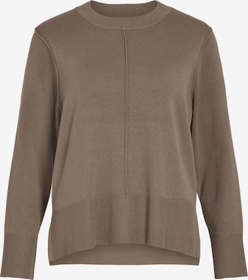 VILA - Jersey en marrón: frente