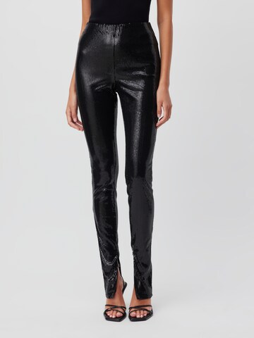 Skinny Leggings 'Meline Tall' de la LeGer by Lena Gercke pe negru: față