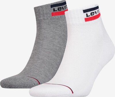 LEVI'S ® Socken in marine / graumeliert / rot / schwarz / weiß, Produktansicht