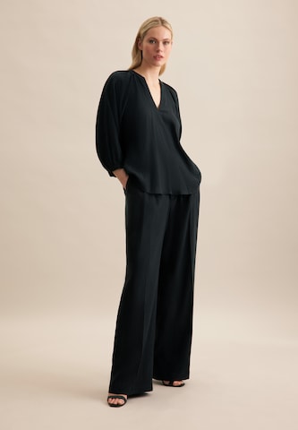SEIDENSTICKER Bluse 'Schwarze Rose' in Schwarz