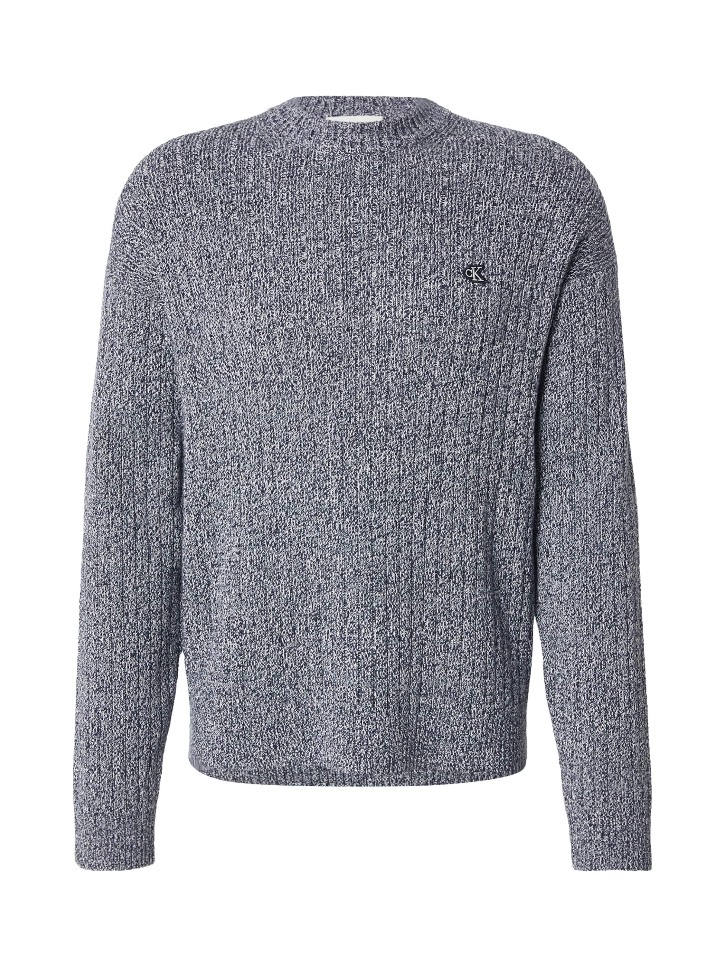 Pull-over Calvin Klein Jeans en gris : devant