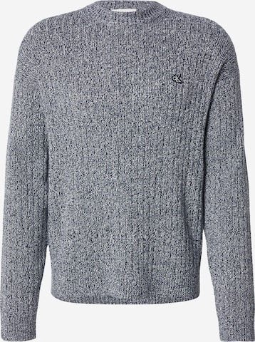Pull-over Calvin Klein Jeans en gris : devant