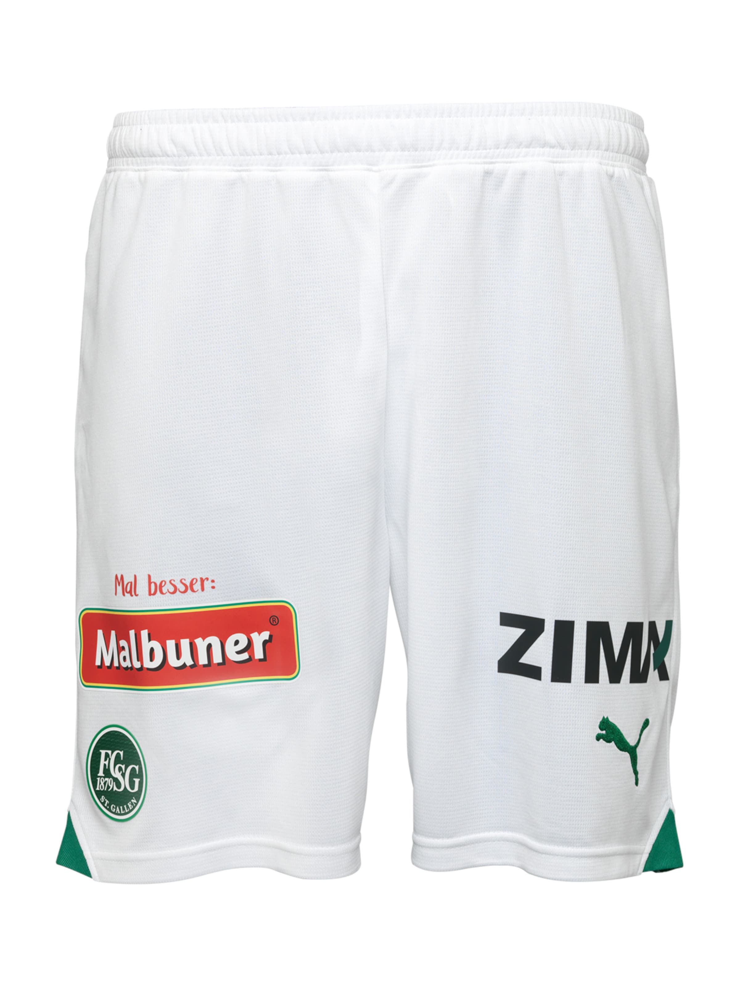 PUMA Loosefit Sportshorts in Weiß: Vorderseite
