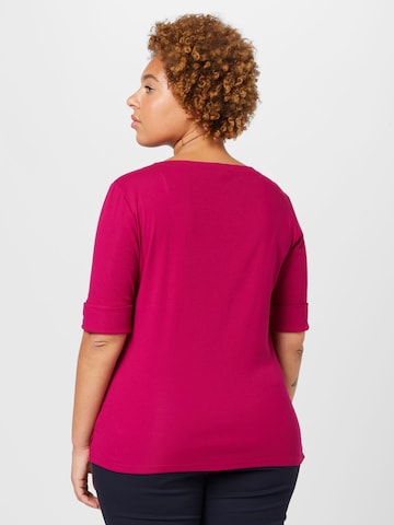 Lauren Ralph Lauren Plus Shirt 'JUDY' in Roze