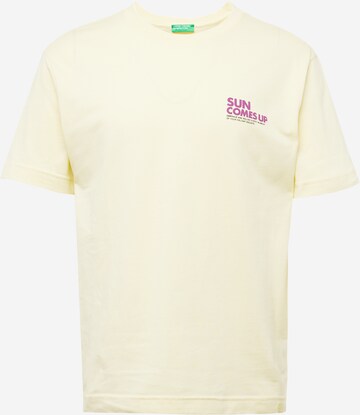 T-Shirt UNITED COLORS OF BENETTON en jaune : devant