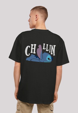 T-Shirt 'Disney Lilo And Stitch' F4NT4STIC en noir : devant