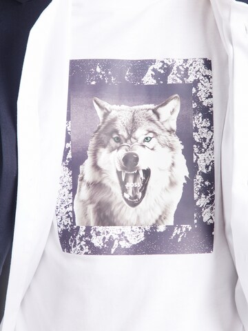 BOSS T-shirt 'Te_Lupo' i vit