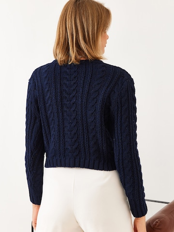 Bianco Lucci Плетена жилетка в синьо