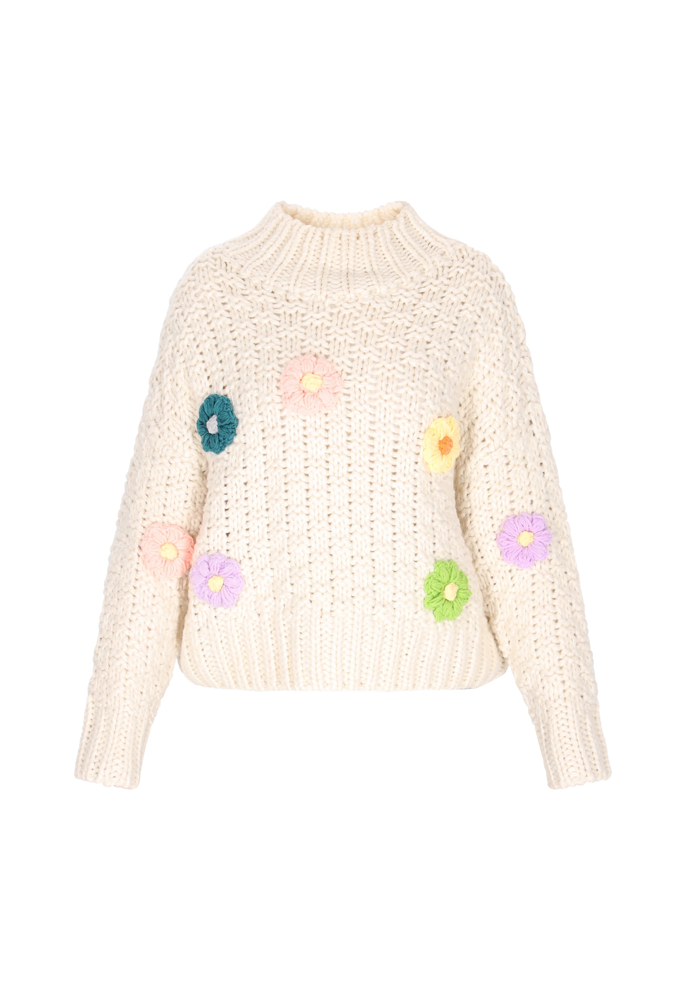 Pulover de la IZIA pe alb: față