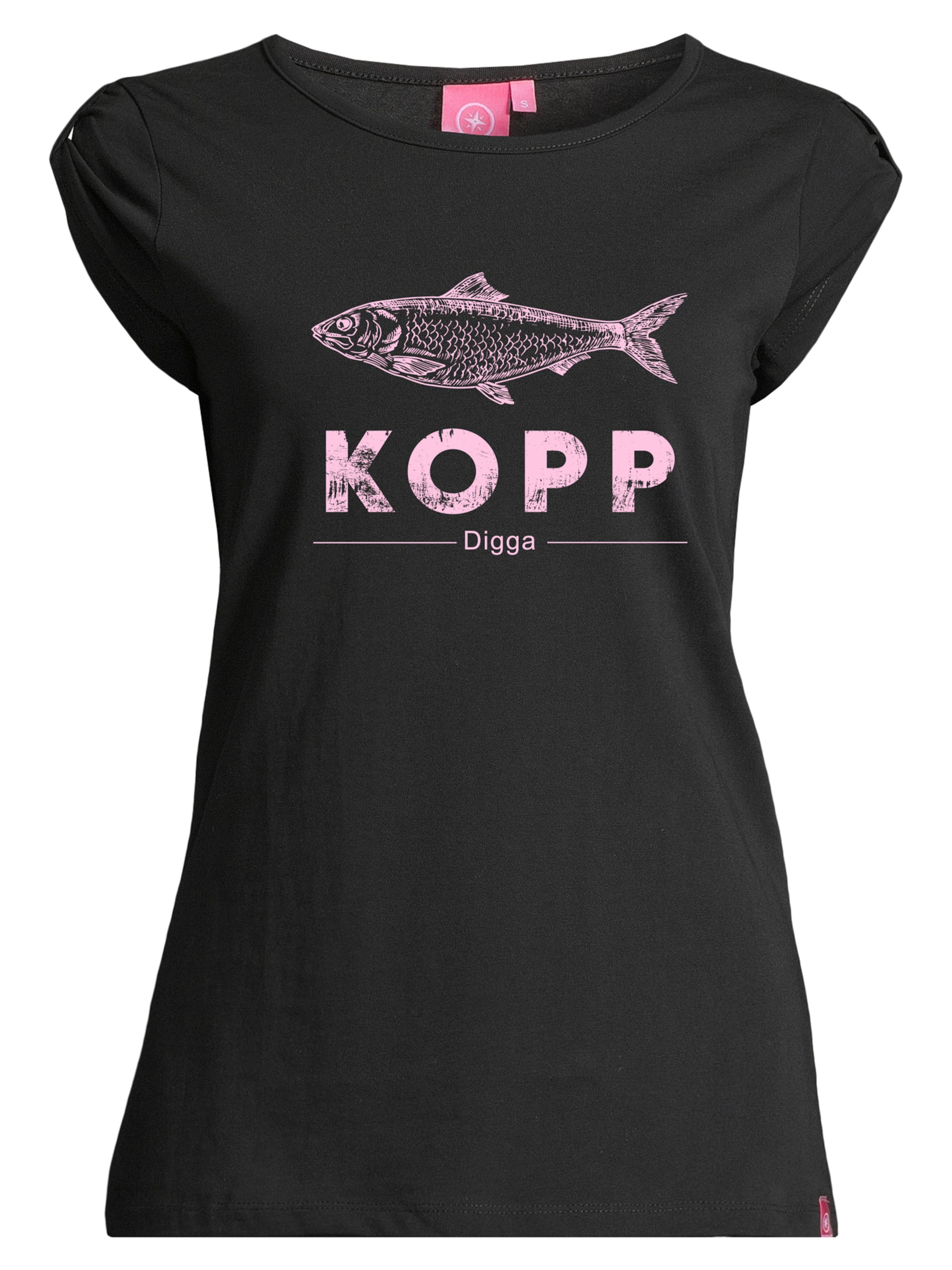 salzhaut Shirt 'Biike - Fischkopp Digga' in Zwart: voorkant