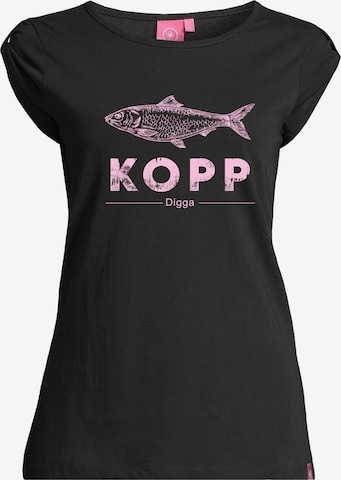 salzhaut Shirt 'Biike - Fischkopp Digga' in Zwart: voorkant