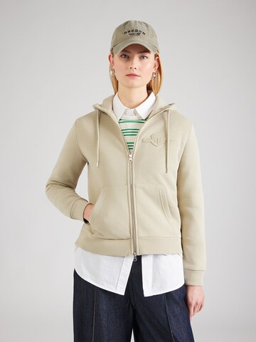 GANT Кофта на молнии в Бежевый: спереди