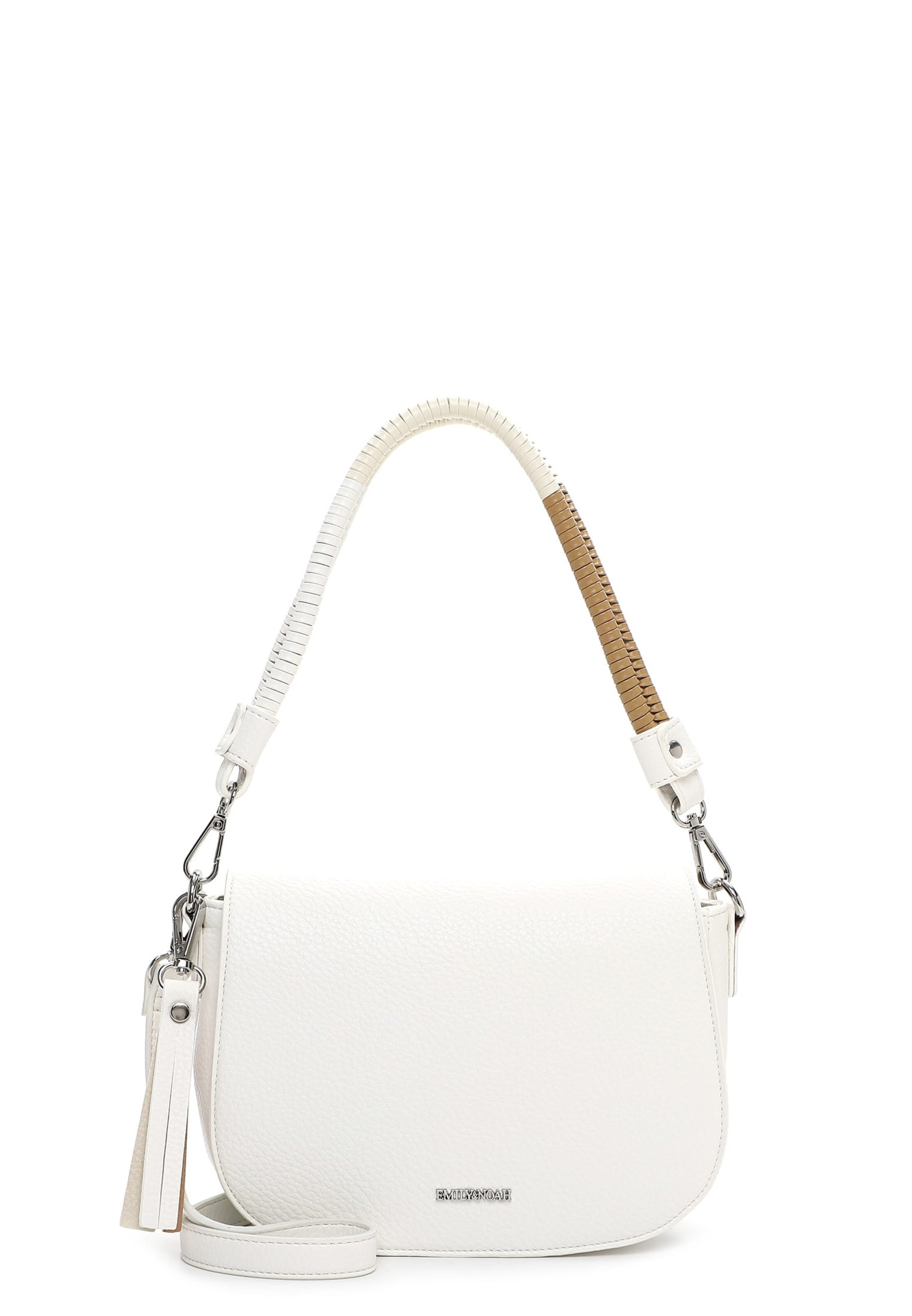 Emily & Noah Handbag 'Jeanine' in White: front