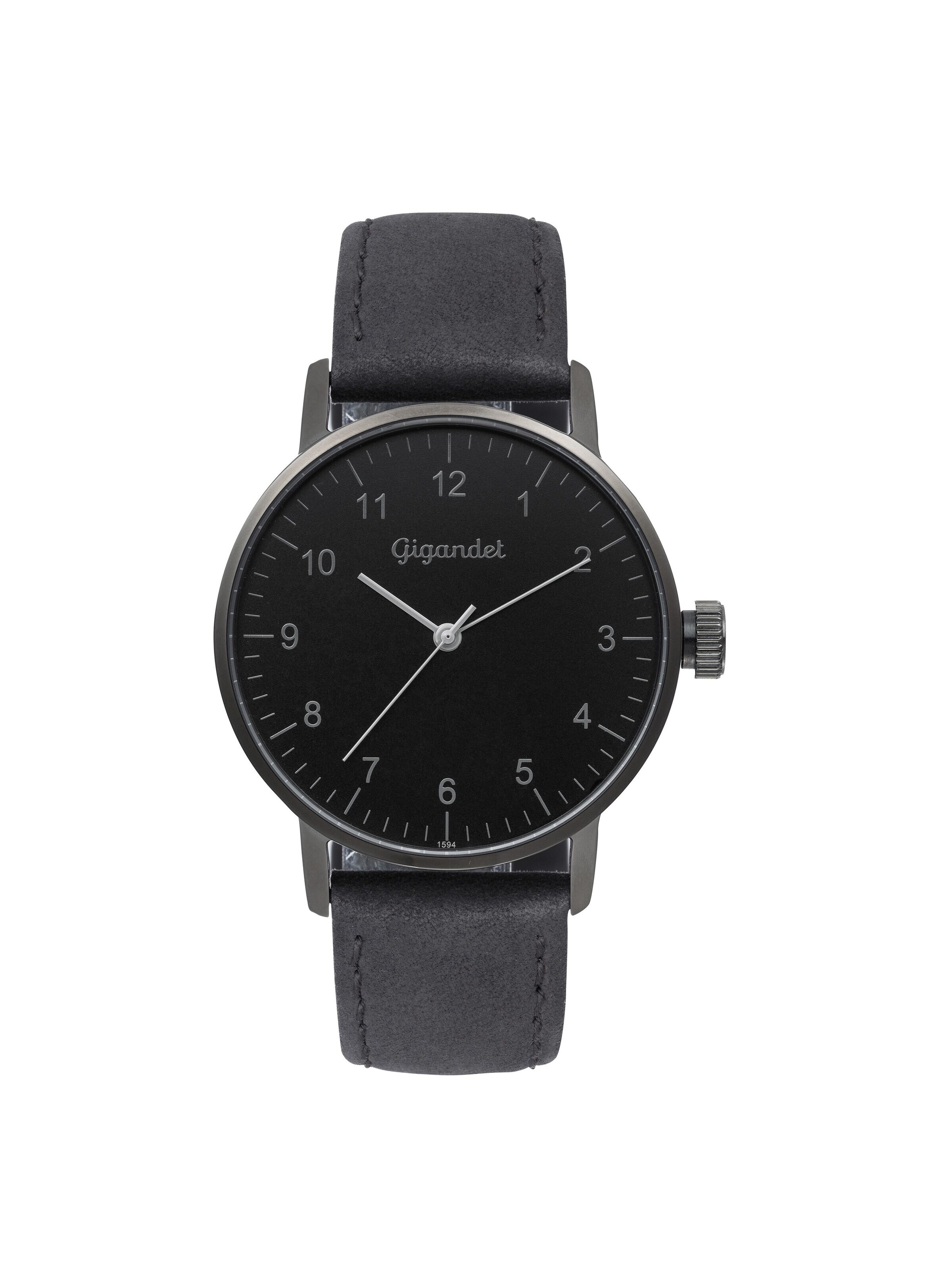 Gigandet Analog Watch 'MINIMALISM' in Black: front
