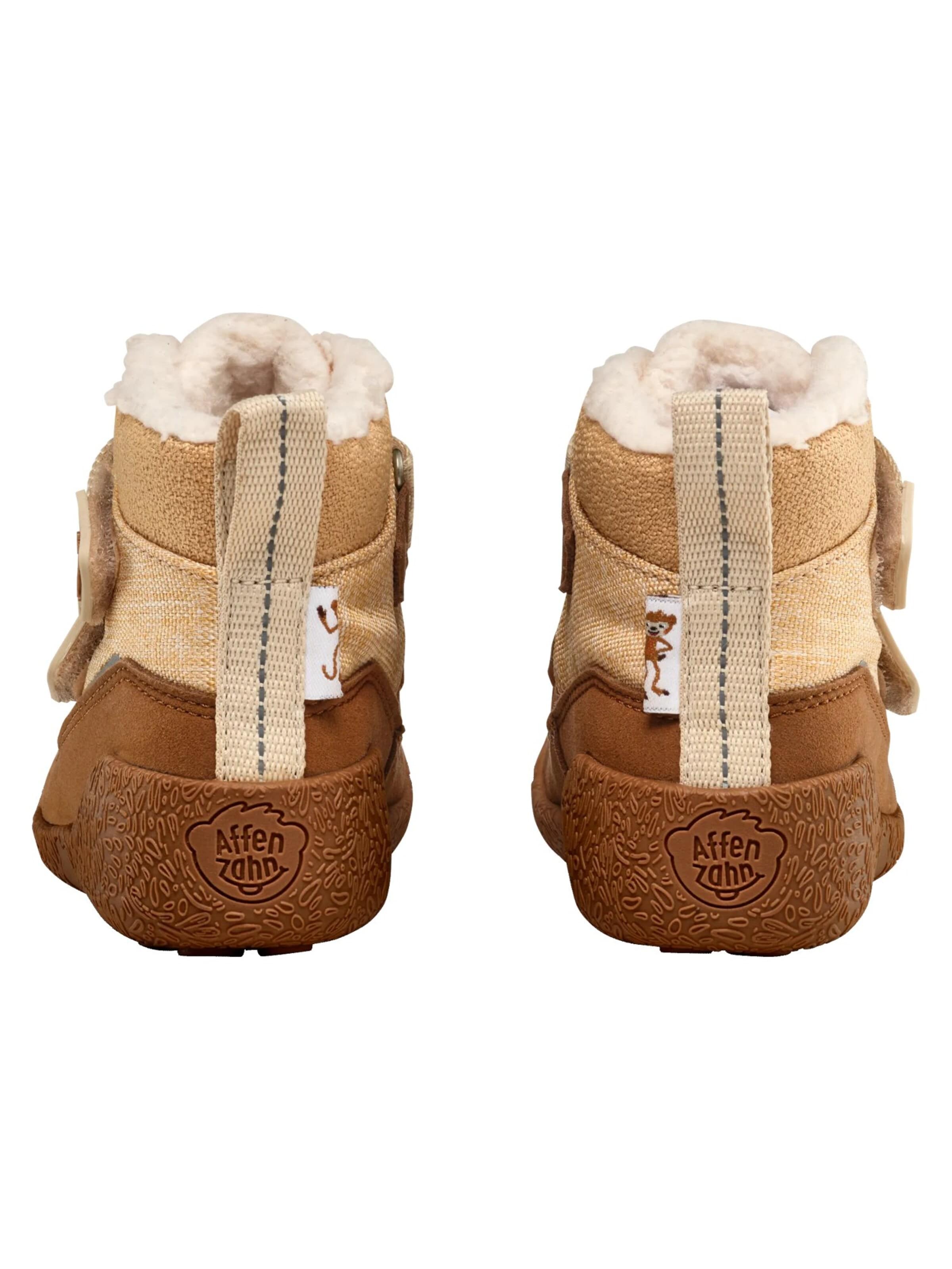 Affenzahn First-Step Shoes 'Snuggy' in Beige