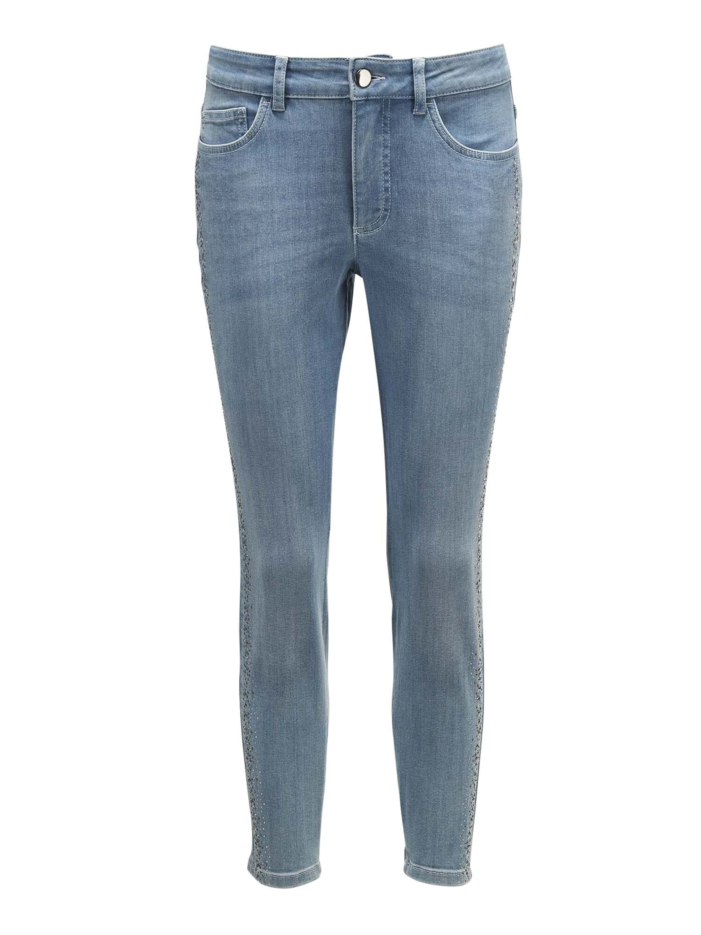 Coupe slim Jean MADELEINE en bleu : devant