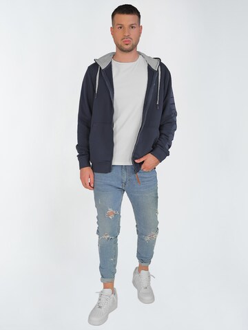 TOP GUN Sweatjacke in Blau