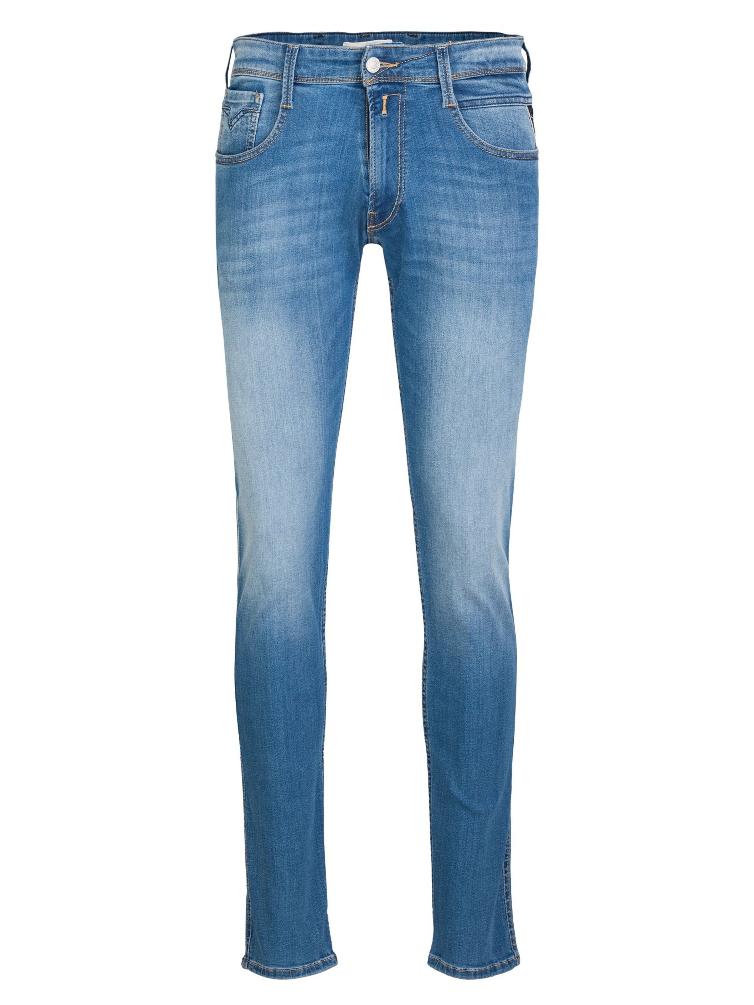 REPLAY Slimfit Jeans in Blau: Vorderseite