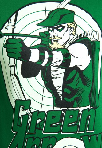 LOGOSHIRT Shirt 'Green Lantern' in Groen