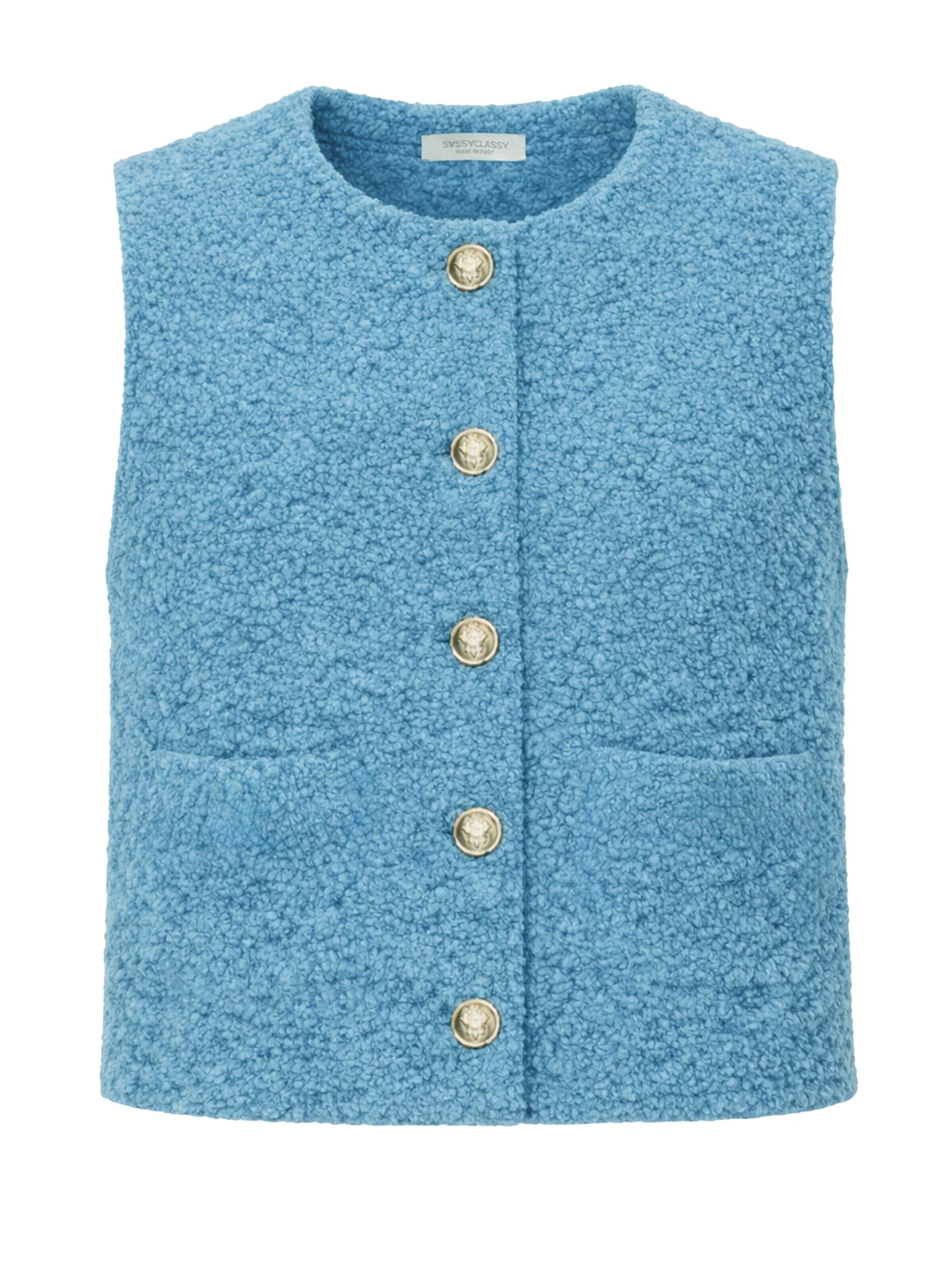 SASSYCLASSY Vest in Blue: front