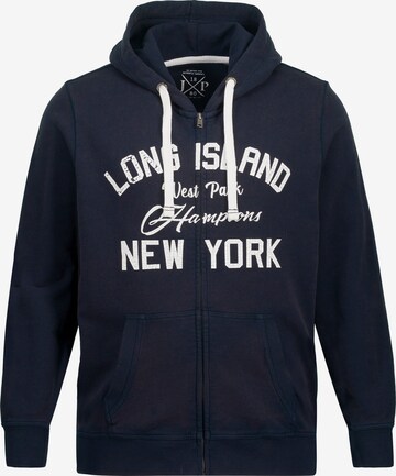 JP1880 Zip-Up Hoodie in Blue: front