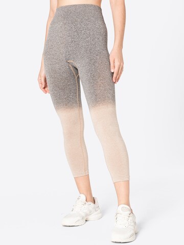 NU-IN Slim fit Leggings in Brown: front