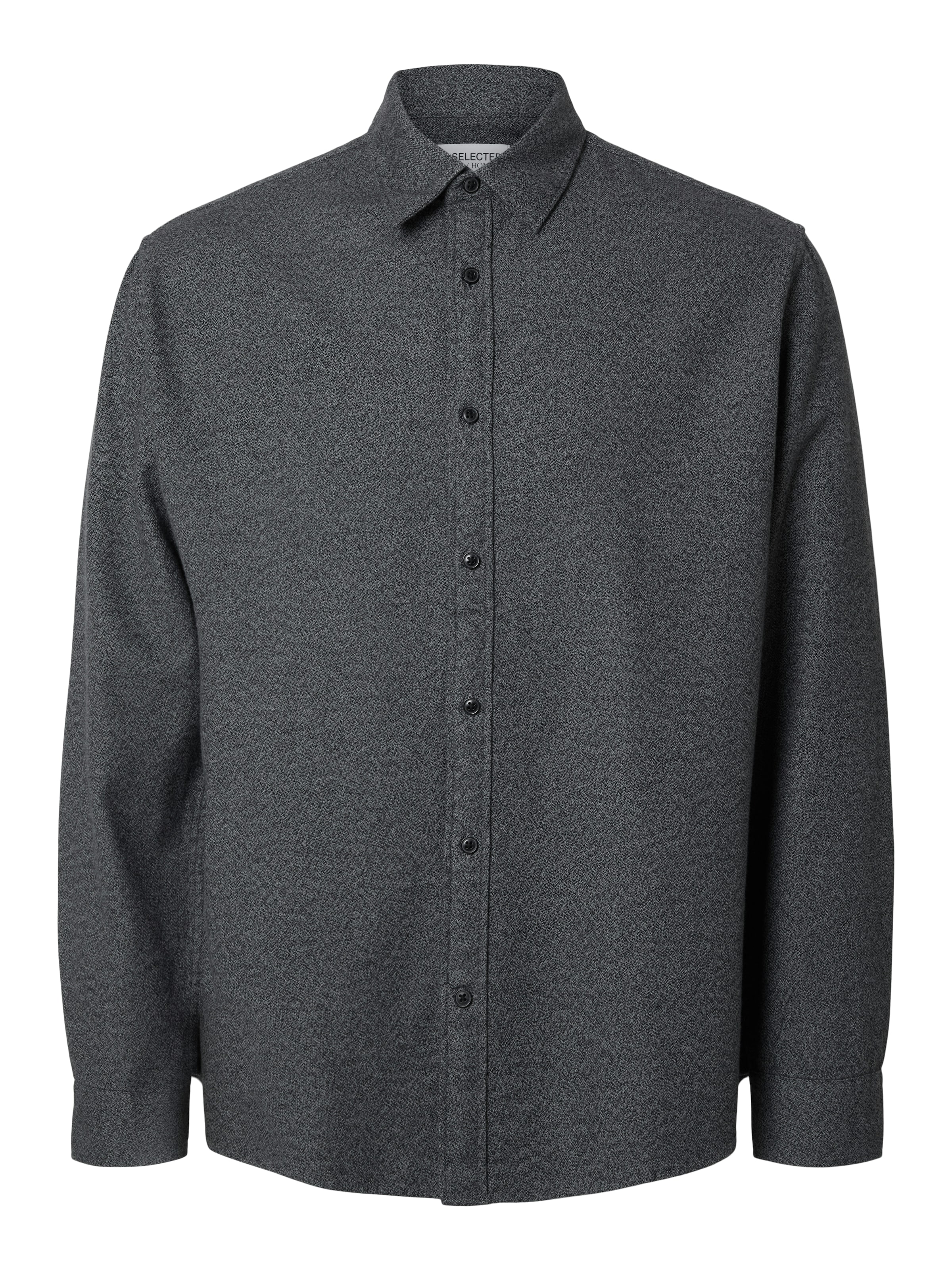 SELECTED Button Up Shirt 'Owen' in Grey: front