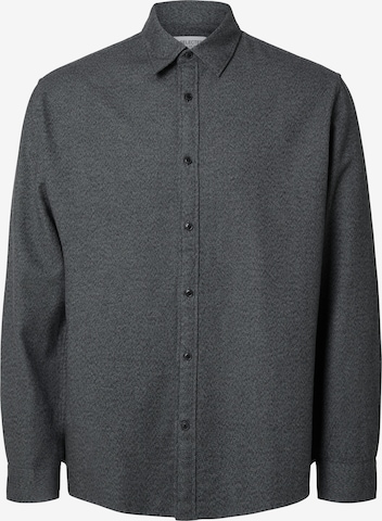 Chemise 'Owen' SELECTED en gris : devant