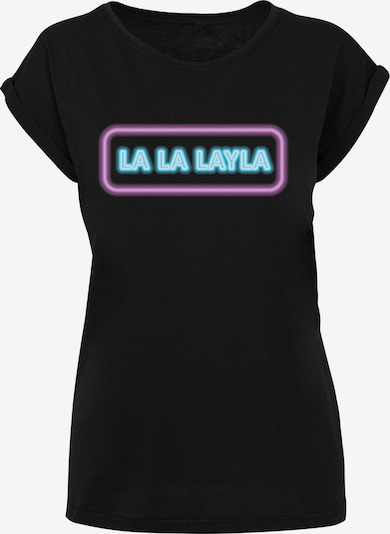 Maglietta 'La La 'Layla' Merchcode di colore blu chiaro / lilla / nero, Visualizzazione prodotti